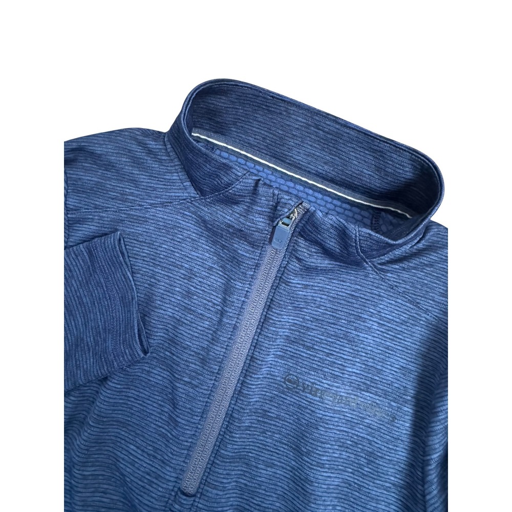 Vineyard Vines Boys Sankaty 1/4 Zip Pullover Performance Blue Space Dye  S‎ 8-10